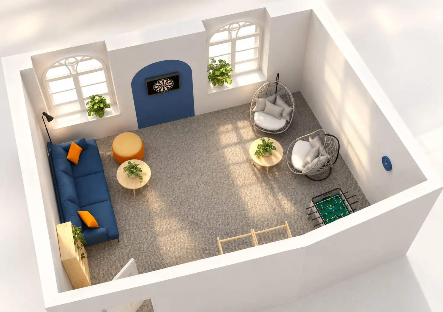 Relaxation room for STRÖER Labs – detail