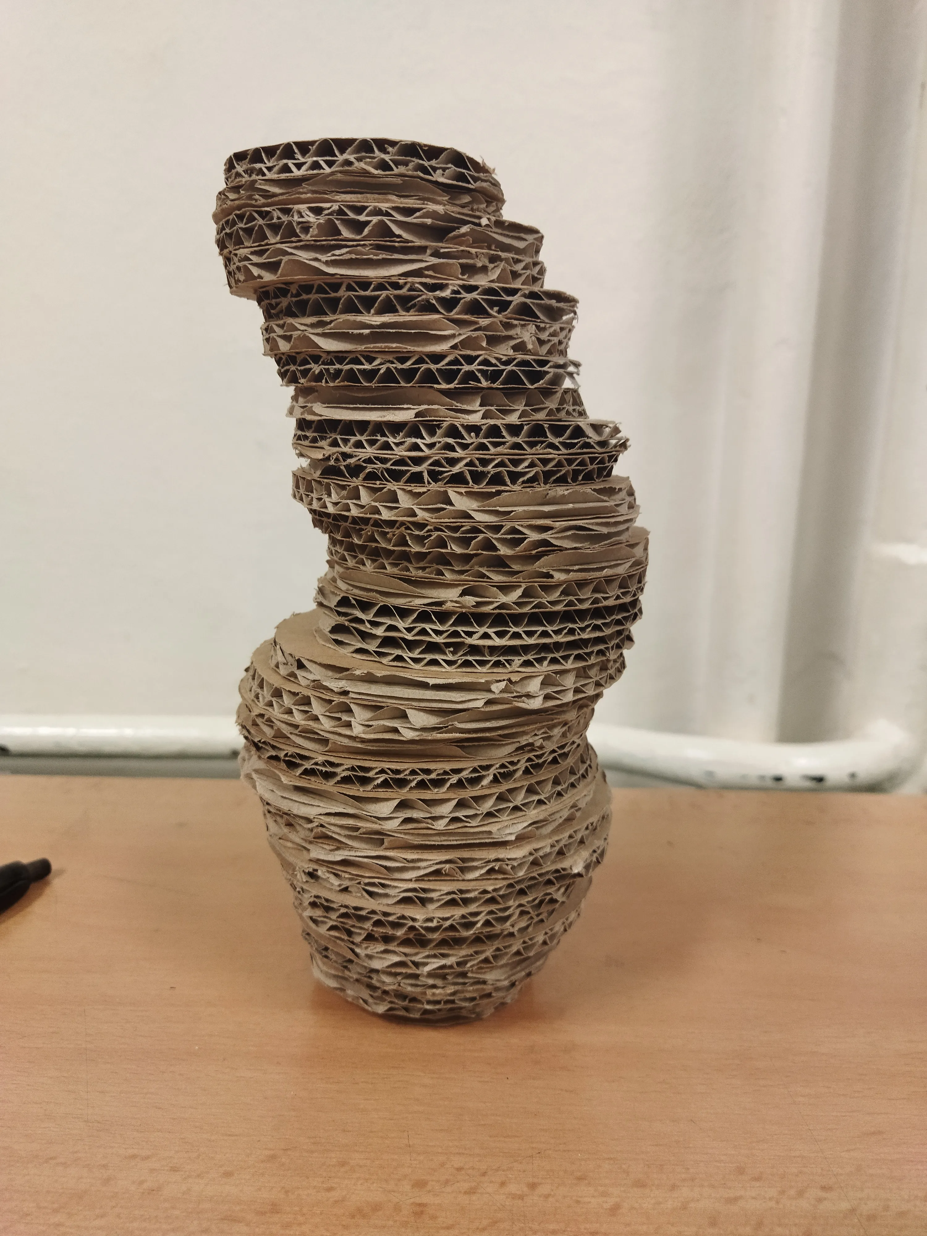 Vase GLACIAR – The cardboard model of the vase