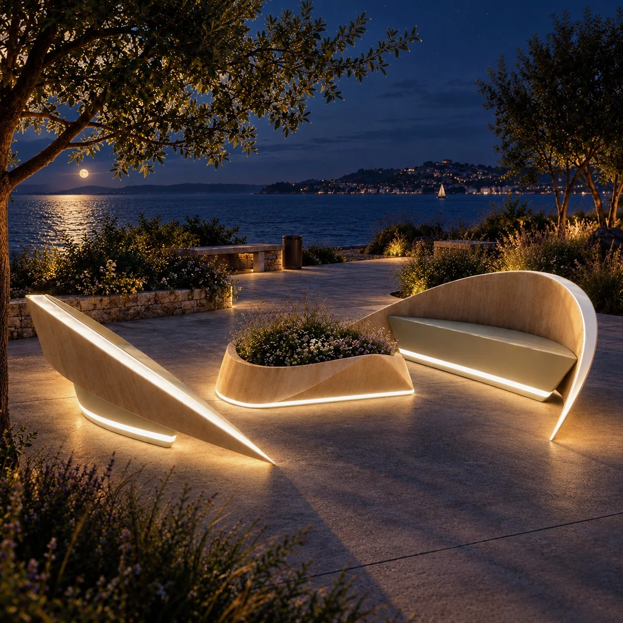 Bench MOON – Night